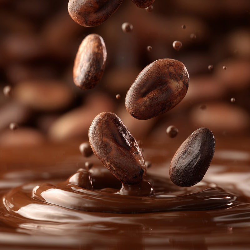 Limited Gift Edition — Ceremonial Cacao + Whole Cacao Beans in Chocolate in Wooden Tube