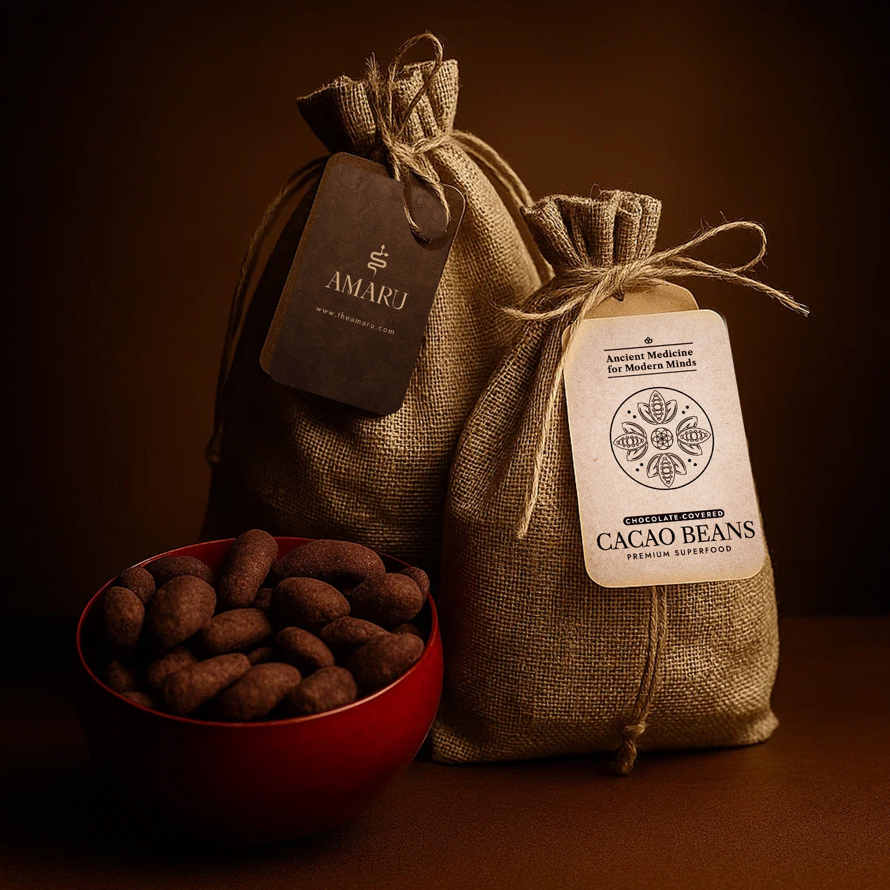 Cacao Beans in Chocalate